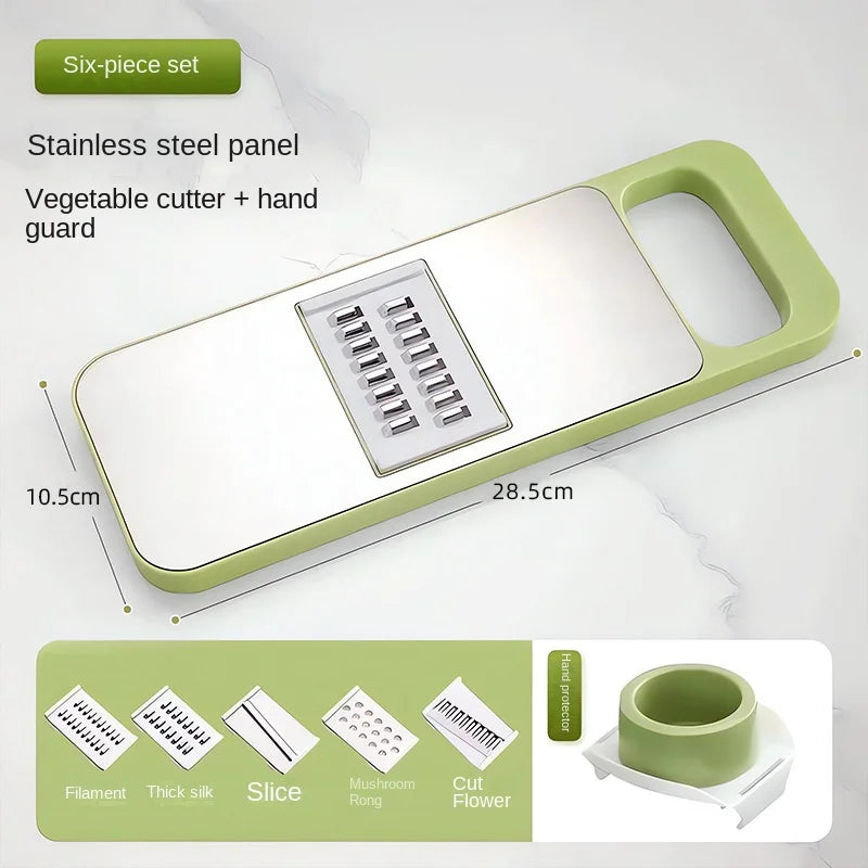 Multi-Functional Stainless Steel Food Wire Cutter Household Kitchen Vegetable Cutter Wire Cucumber Potato Wire Grater #3948