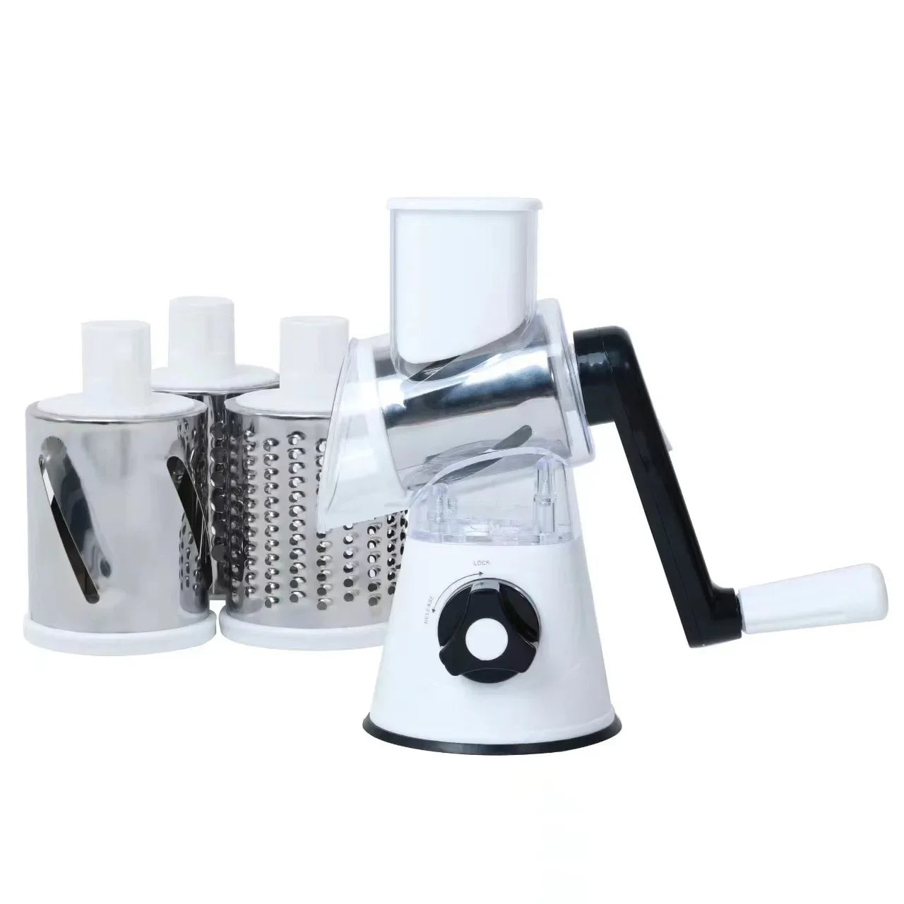 Hand Vegetable Cutter Multi-functional Manual Vegetable Machine for Household Kitchen Grater Slicer Drum Vegetable Cutter