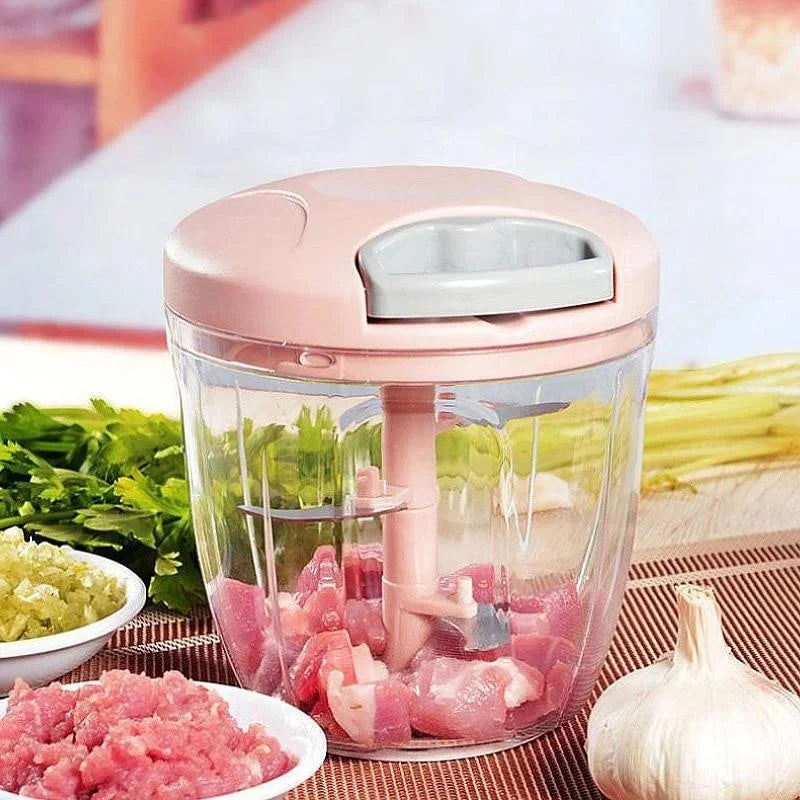 1PC Home Manual Ginger Grinder Garlic Mud Splasher Multi Functional Vegetable Cutter Handheld Meat Grinder Kitchen Cooking Tools