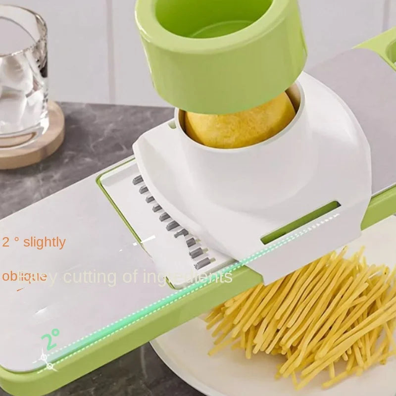 Multi-Functional Stainless Steel Food Wire Cutter Household Kitchen Vegetable Cutter Wire Cucumber Potato Wire Grater #3948