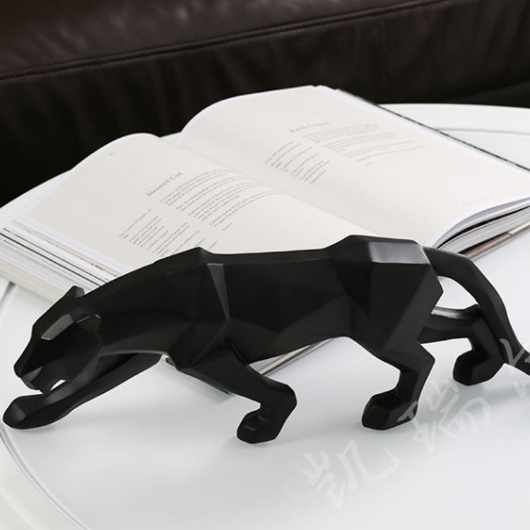 Creative Geometric Cheetah Ornament Sectional Animal Living Room Entrance Bedroom Decoration Home Decoration Resin Crafts