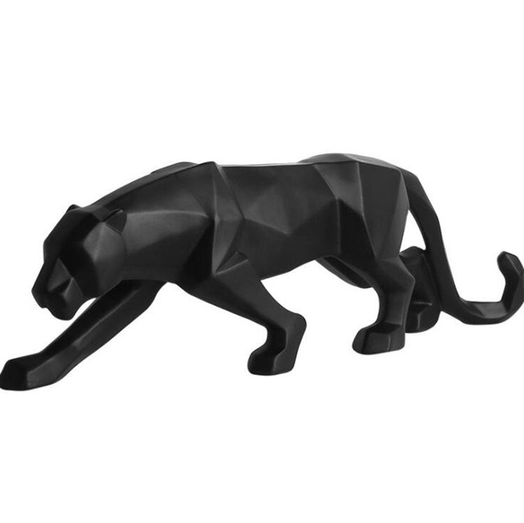 Creative Geometric Cheetah Ornament Sectional Animal Living Room Entrance Bedroom Decoration Home Decoration Resin Crafts