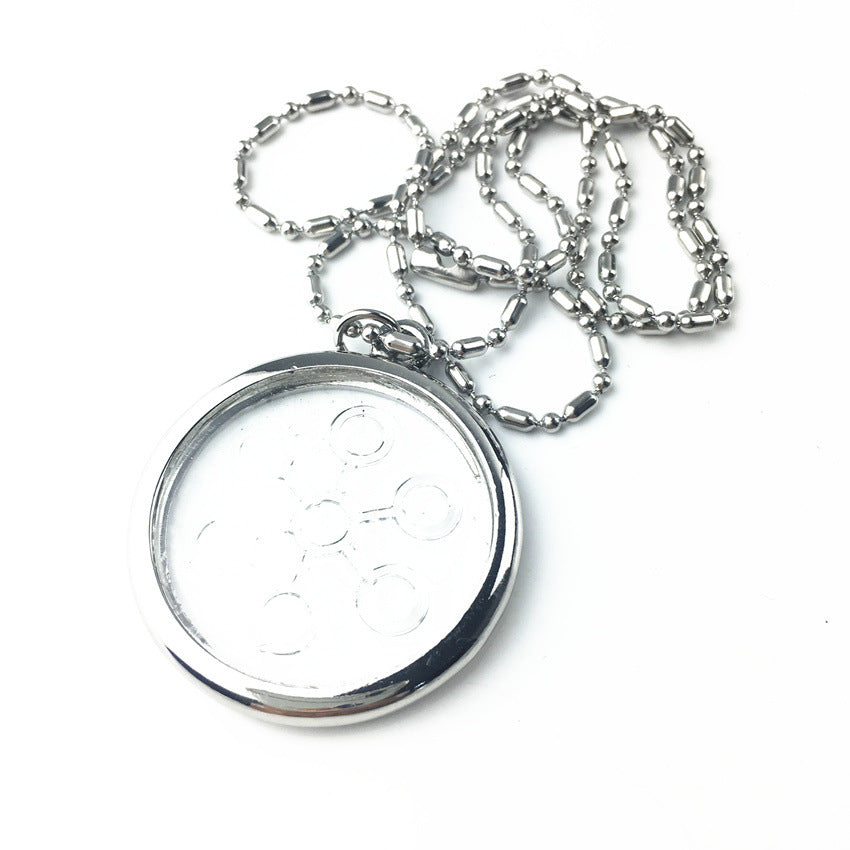 Fashion Women Men Quantum Transparent Necklace Pendant Scalar Orgon Energy neg ions EMF Protection Lot Pendant With Box