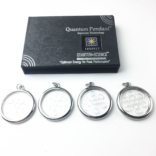 Fashion Women Men Quantum Transparent Necklace Pendant Scalar Orgon Energy neg ions EMF Protection Lot Pendant With Box