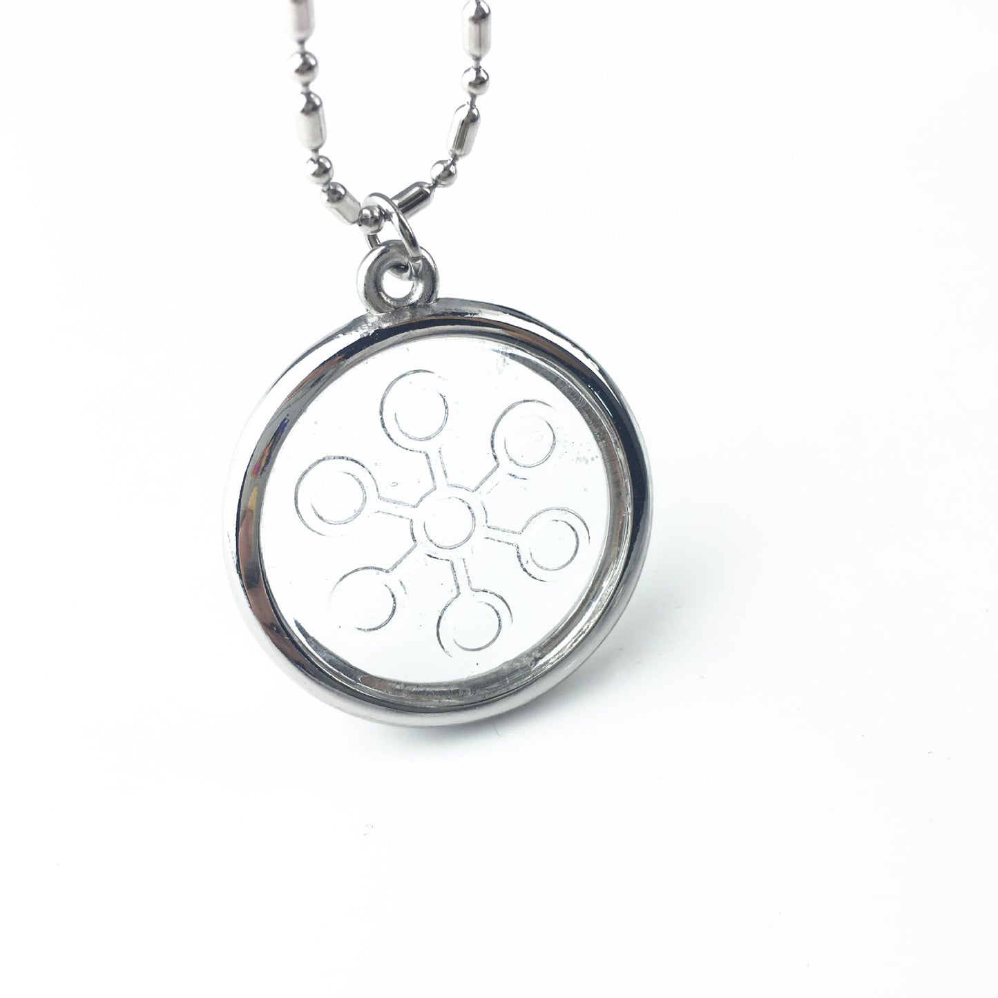 Fashion Women Men Quantum Transparent Necklace Pendant Scalar Orgon Energy neg ions EMF Protection Lot Pendant With Box
