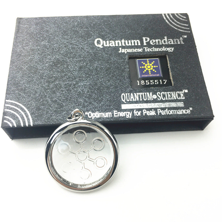 Fashion Women Men Quantum Transparent Necklace Pendant Scalar Orgon Energy neg ions EMF Protection Lot Pendant With Box