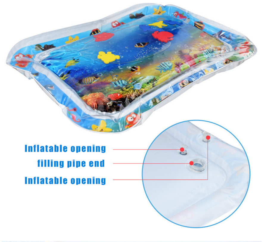Baby inflatable water pad ice pad large baby inflatable beat water pad PVC sea world crawling toy