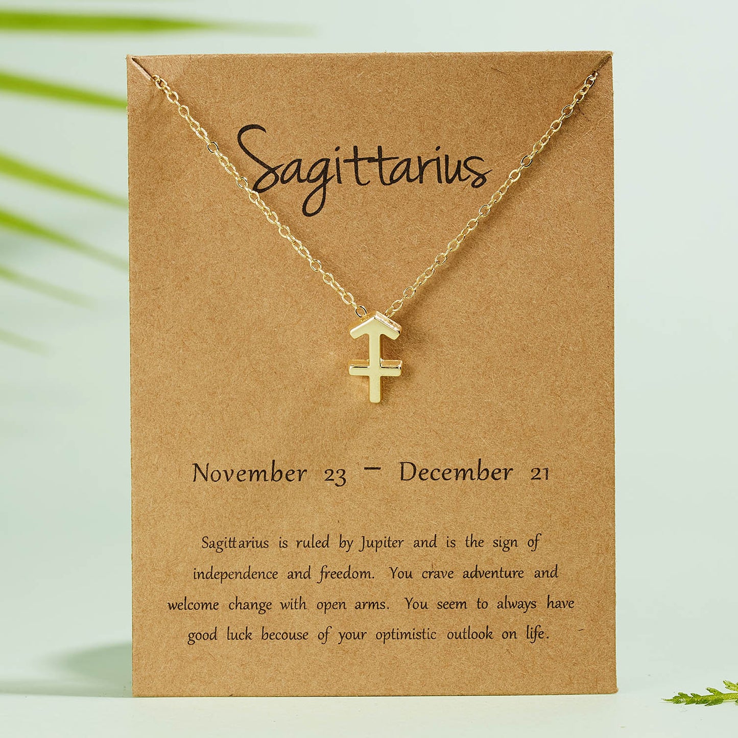 European and American fashion cross-border new creative symbol version 12 constellation rhinestone paper card necklace wild clavicle chain wholesale