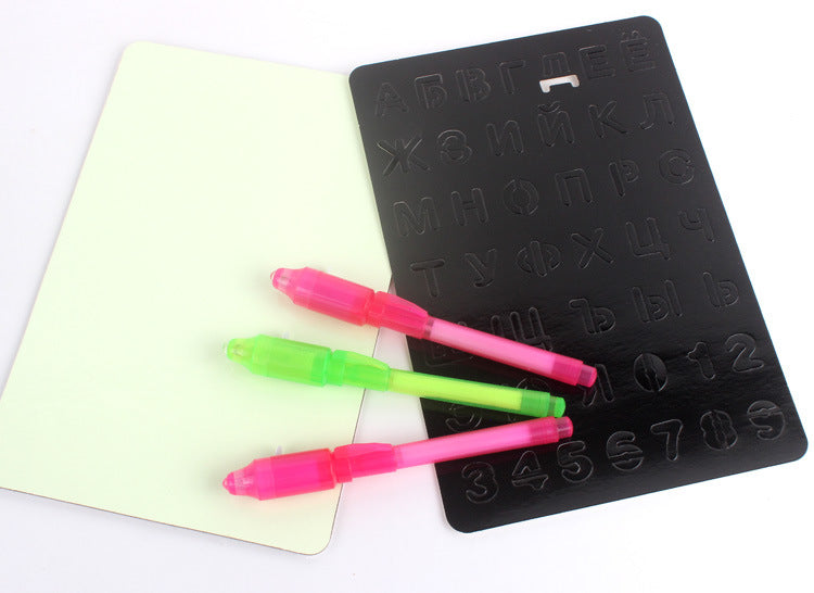 Draw With Light Fun fluorescent painting board children magic writing board luminous board 3D cross-border toys