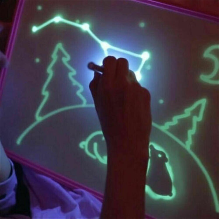 Draw With Light Fun fluorescent painting board children magic writing board luminous board 3D cross-border toys