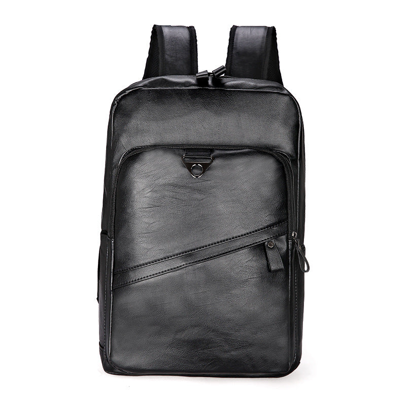 Cross-border new retro backpack USB male European and American fashion wild large-capacity outdoor leisure high school student backpack