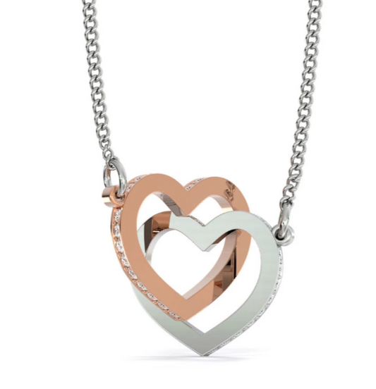 love heart necklace mom to daughter