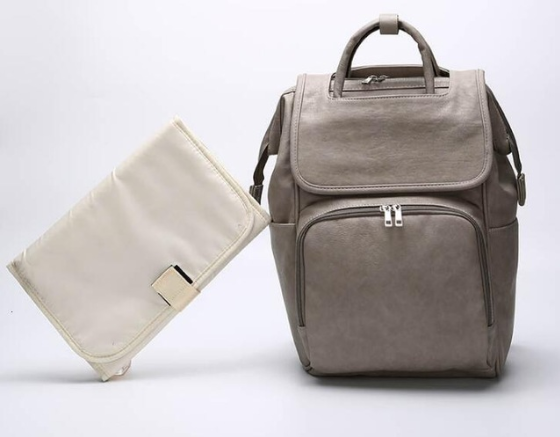 European and American fashion mummy bag backpack for mummy backpack outdoor pu milk dad bag