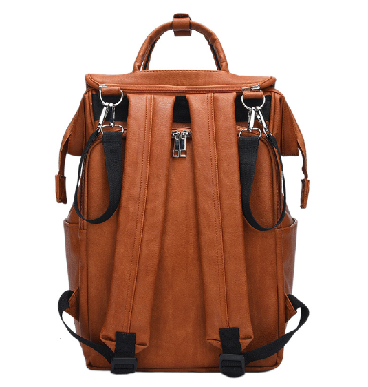European and American fashion mummy bag backpack for mummy backpack outdoor pu milk dad bag