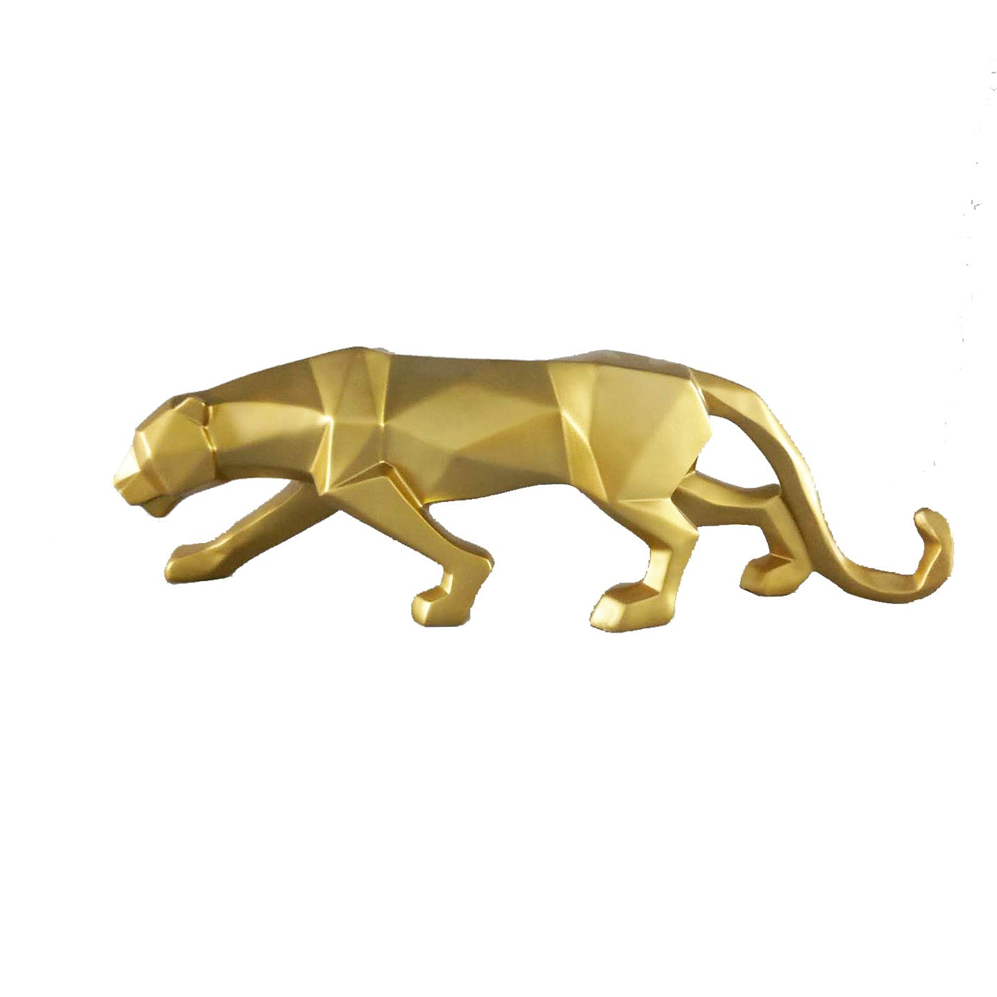 Creative Geometric Cheetah Ornament Sectional Animal Living Room Entrance Bedroom Decoration Home Decoration Resin Crafts