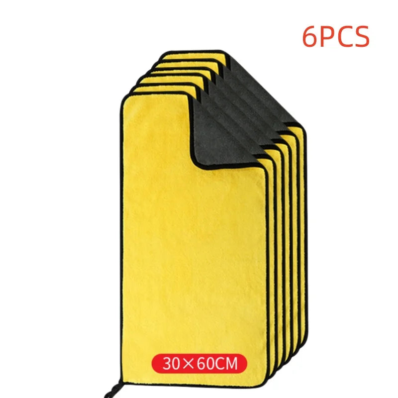 1/2/6PCS Car cleaning towels, car washing and drying cloths, microfiber towels, care face cloths, car beauty accessories