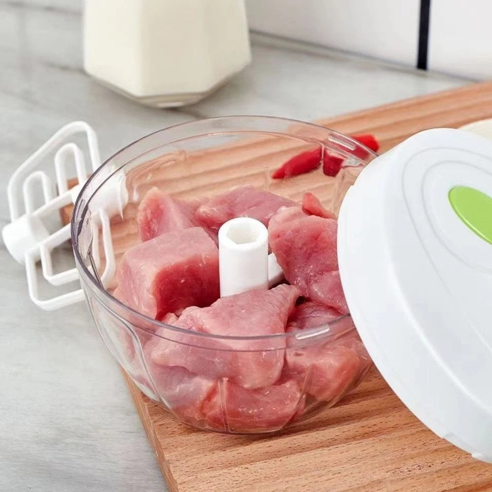 1PCS 500ml Garlic Blender Household Cutter Meat Grinder Multifunction Manual Food Shredder Fruit Crusher Blender Kitchen Tools
