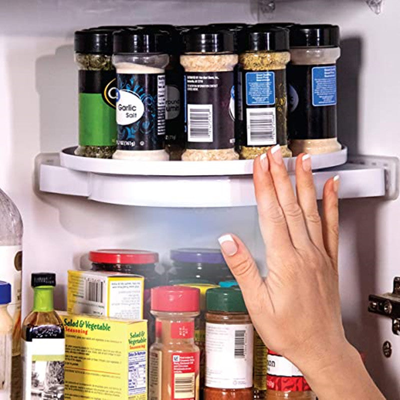 Rotating Shelf Punch-free Triangle Shelf Kitchen Shelf