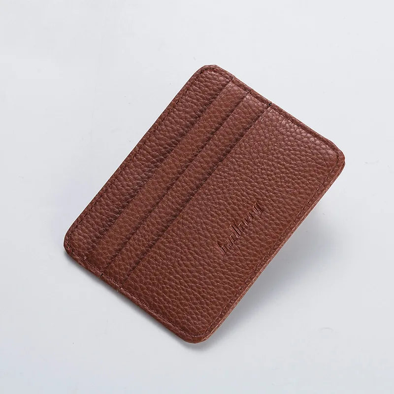 2024 Fashion Women Slim Minimalist Wallet Durable PU Leather Credit Card Case Holder Short Purse Men Card Package Organizer Clip