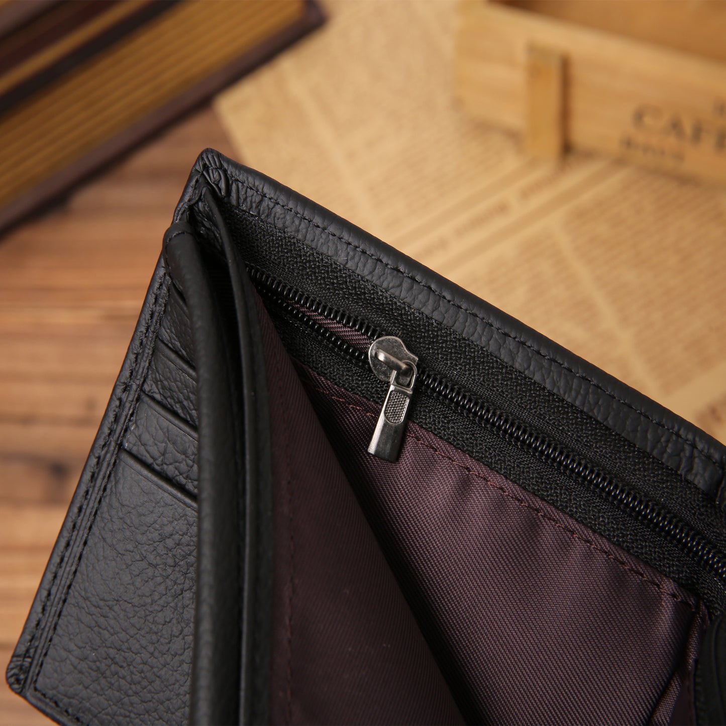 JINBAOLAI factory direct foreign trade hot selling short men's wallet leather wallet coin purse wallet wallet