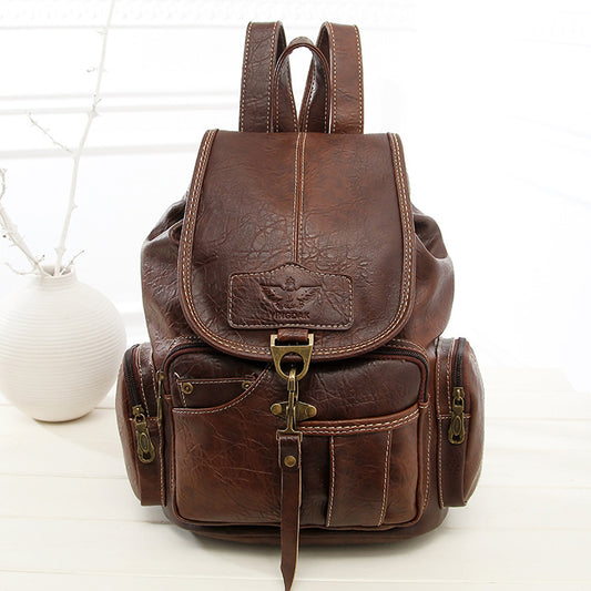 Retro Backpack Women 2020 New Women Bag Fashion Trend Hook Women's Backpack Student Schoolbag Factory Direct