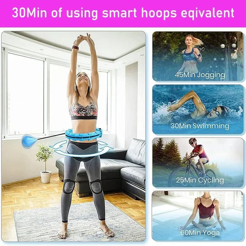 Fitness Hoop Weights to Exercise At Home Sports Entertainment Sport Equipment Hulahp for Slimming Gym Ring Portable Body