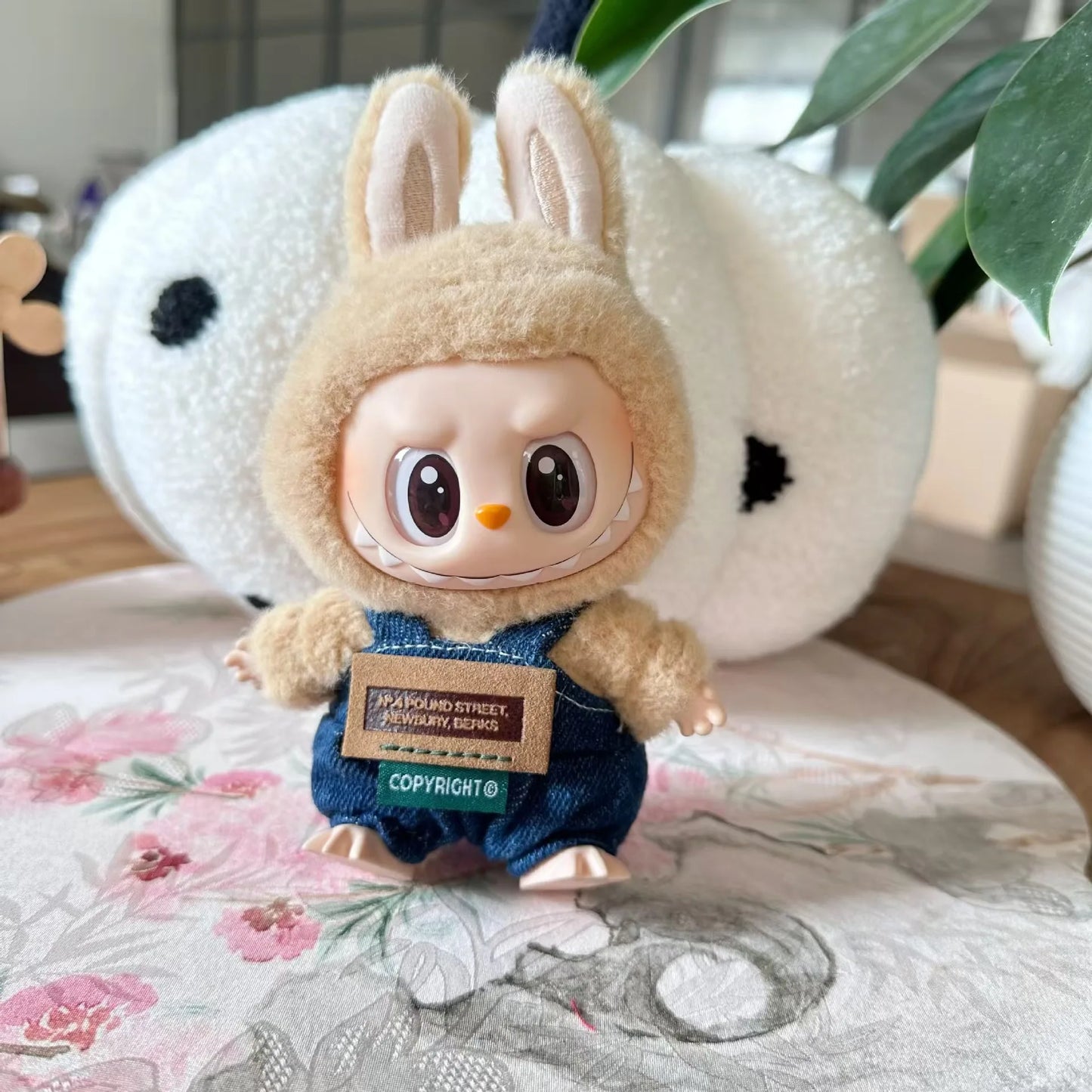 17cm Labubu II Bib Pants Idol Dolls Sitting Party Cute Mini Plush Doll'S Clothes Outfit Clothing Accessories For Korea Kpop Exo