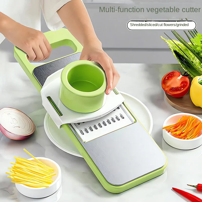 Multi-Functional Stainless Steel Food Wire Cutter Household Kitchen Vegetable Cutter Wire Cucumber Potato Wire Grater #3948