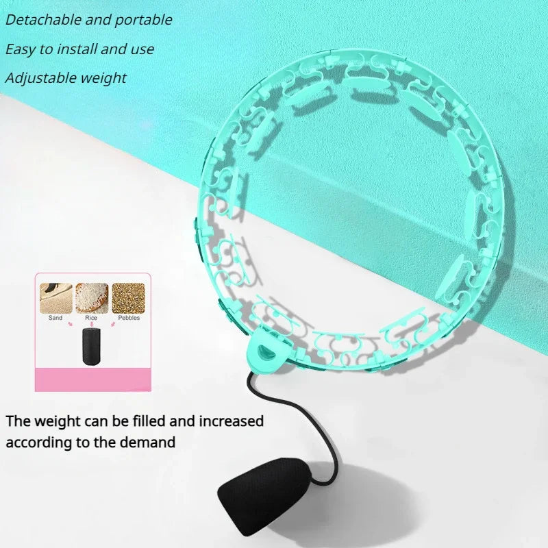 Sports Hoop Waist Trainer Exercise At Home Slimming Belly Portable Fitness Equipment Body Building Entertainment Fitness