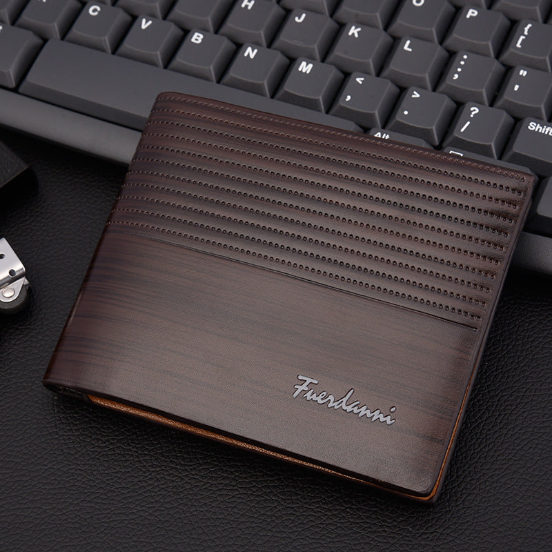New men's short wallet embossed multi-card fashion wallet card package wallet factory spot wholesale