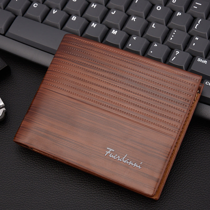 New men's short wallet embossed multi-card fashion wallet card package wallet factory spot wholesale