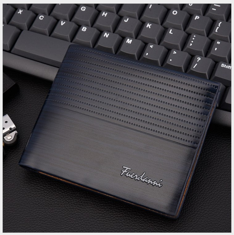 New men's short wallet embossed multi-card fashion wallet card package wallet factory spot wholesale
