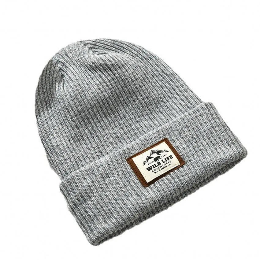 Beanie Men Slouchy Knit Skull Cap Warm Stocking Hats Guys Women Striped Winter Beanie Hat Cuffed Plain Hat