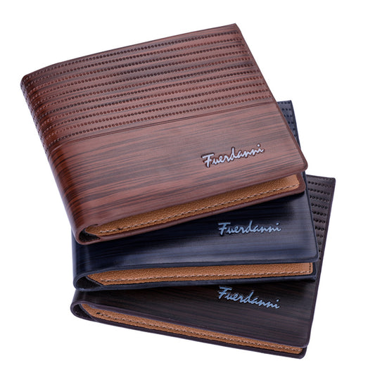 New men's short wallet embossed multi-card fashion wallet card package wallet factory spot wholesale