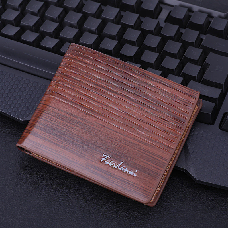 New men's short wallet embossed multi-card fashion wallet card package wallet factory spot wholesale