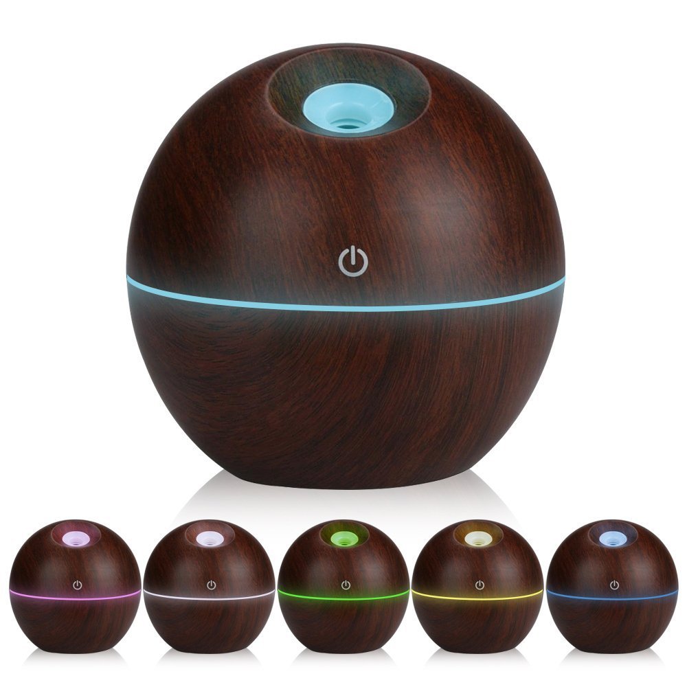 2023 foreign trade wood grain humidifier USB mini home bedroom prepaid baby mute moisturizing air purifier