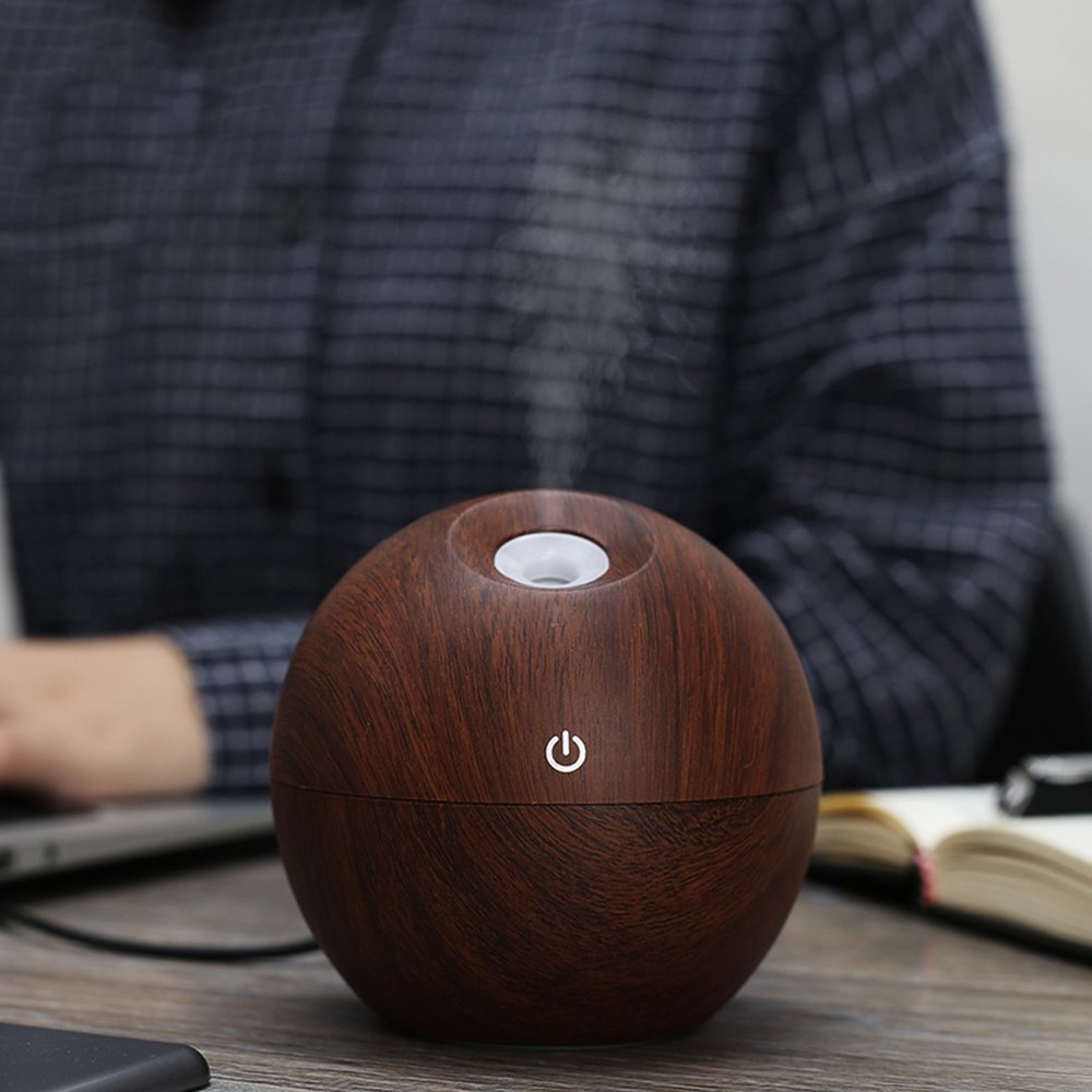 2023 foreign trade wood grain humidifier USB mini home bedroom prepaid baby mute moisturizing air purifier
