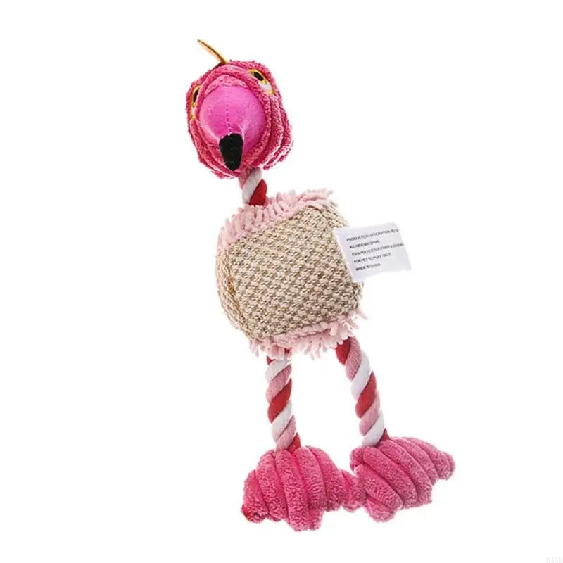 H4GD Interactive Cotton Rope Dog Puppy Training Teething Chew Toy Fetching Tug Toy