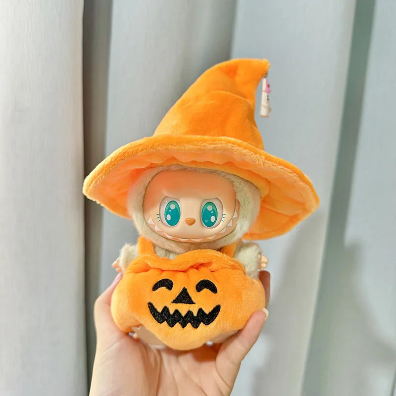 17cm Labubu Cute Mini Plush Doll'S Clothes  Dolls Sitting Party Outfit Accessories For Korea Kpop Exo Clothing DIY Gift