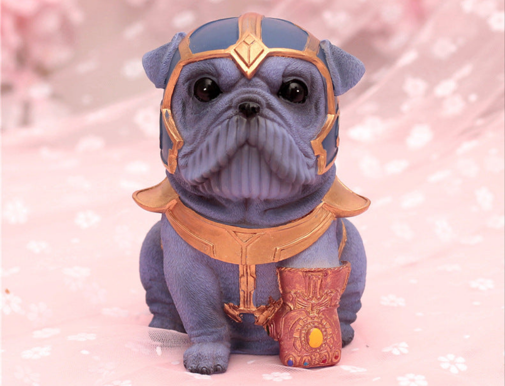 Harley Key Team Fighting King Kong Piggy Bank Piggy Bank Cute Dog Animal Resin Crafts Home Decorations