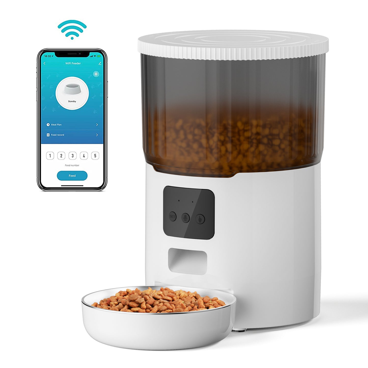 Most popular feeder double meal feeder pet smart feeder pet automatic feeder
