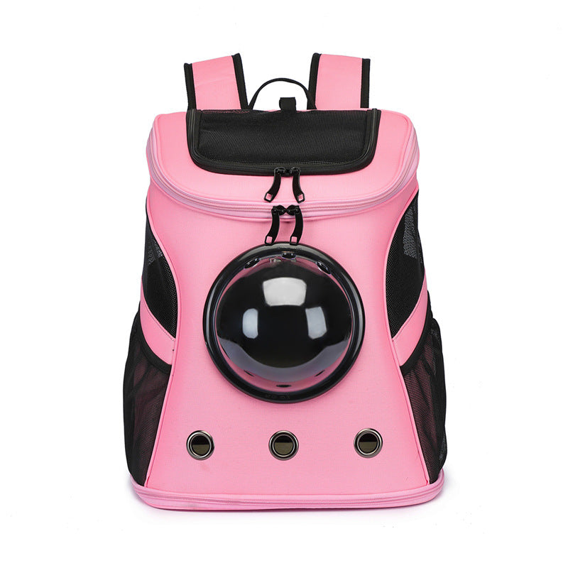 Cat bag pet space capsule backpack travel bag portable large capacity transparent foldable pet bag one piece