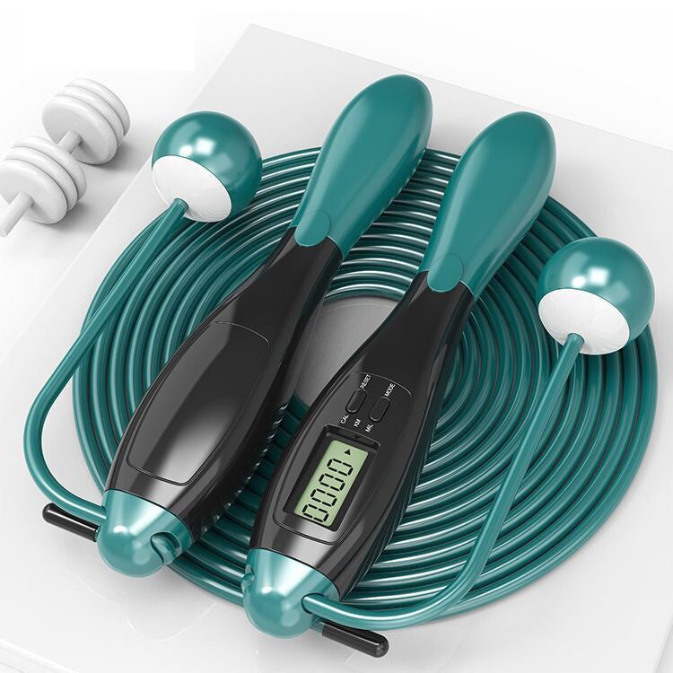 Smart electronic counting cordless dual-use skipping rope adult students men and women sports fitness counting wire skipping rope