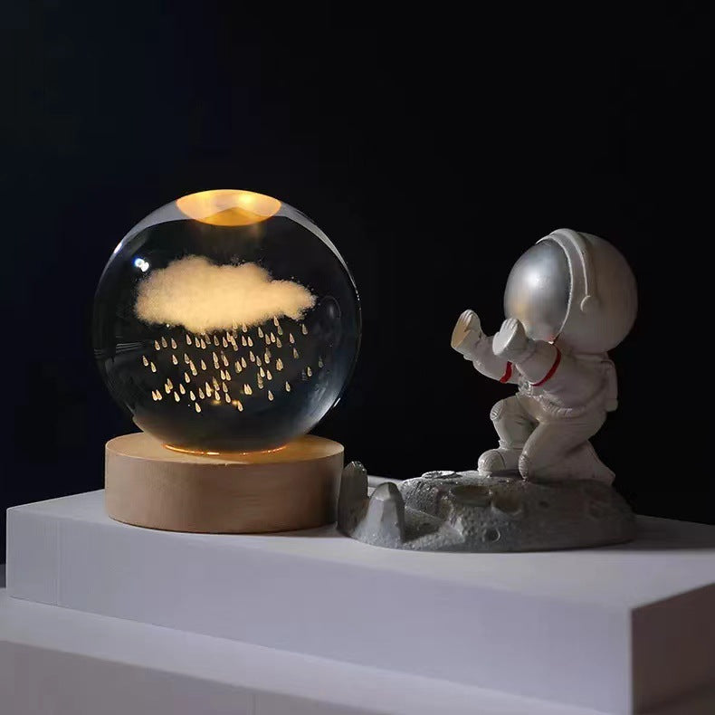 Luminous crystal ball ornaments crystal ball night light classmates and friends graduation Valentine's Day holiday gift manufacturers wholesale