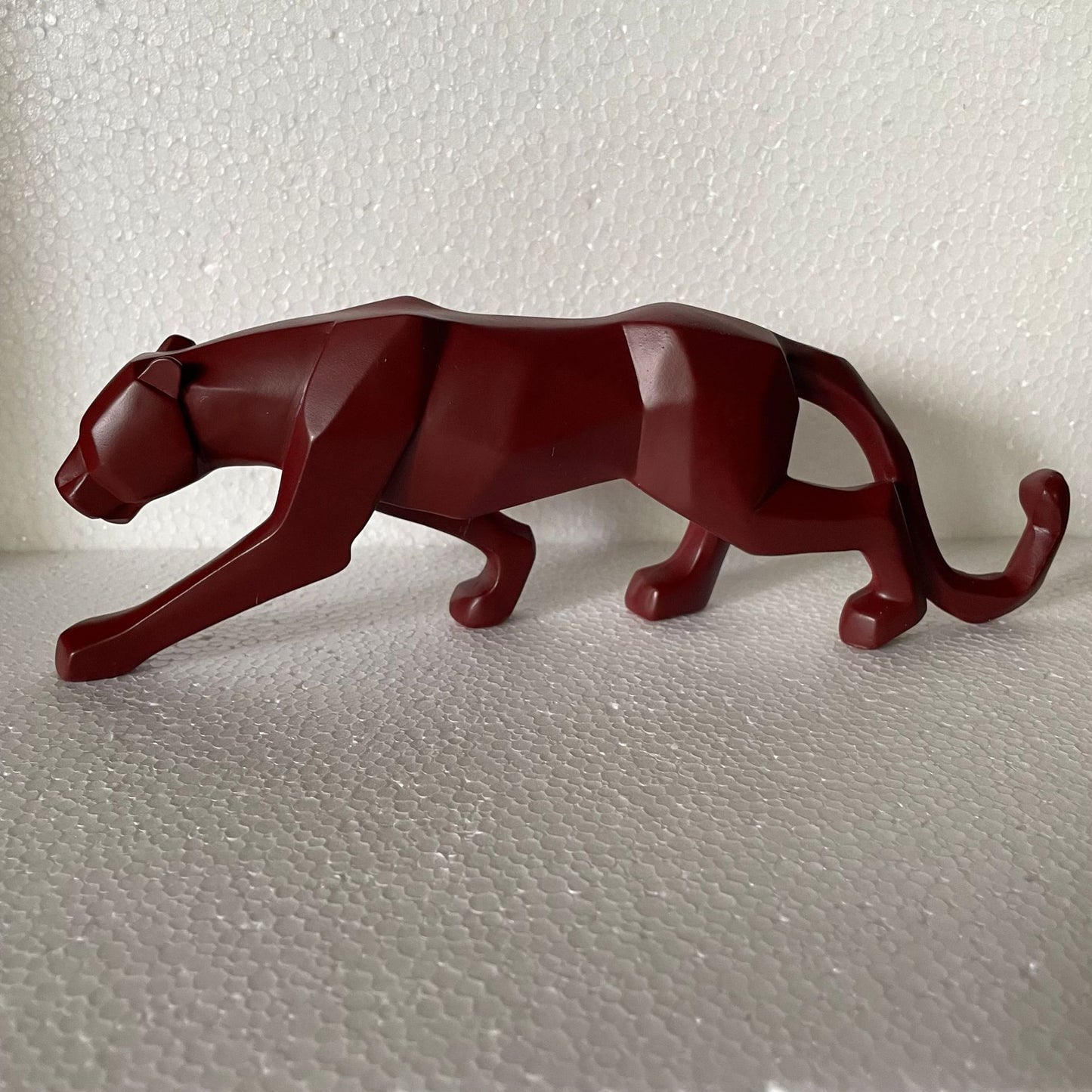 Creative Geometric Cheetah Ornament Sectional Animal Living Room Entrance Bedroom Decoration Home Decoration Resin Crafts