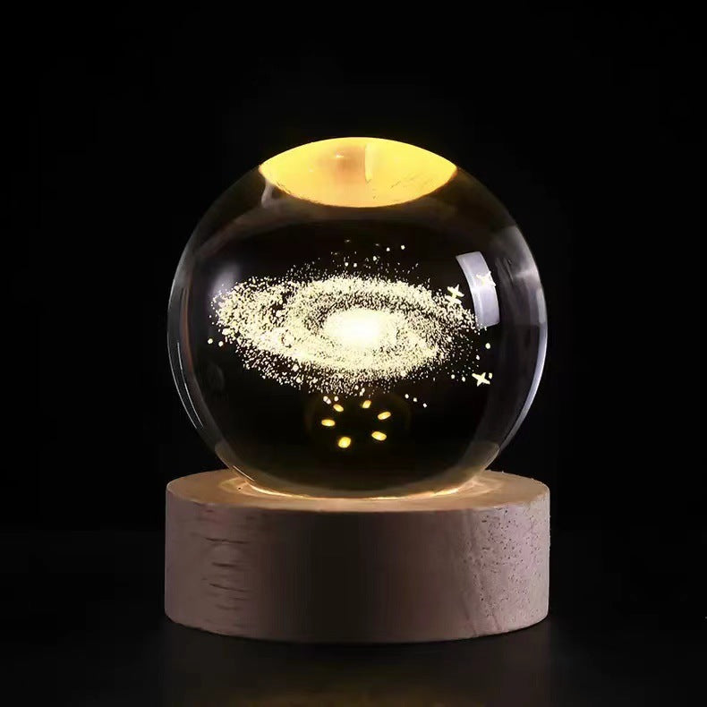 Luminous crystal ball ornaments crystal ball night light classmates and friends graduation Valentine's Day holiday gift manufacturers wholesale