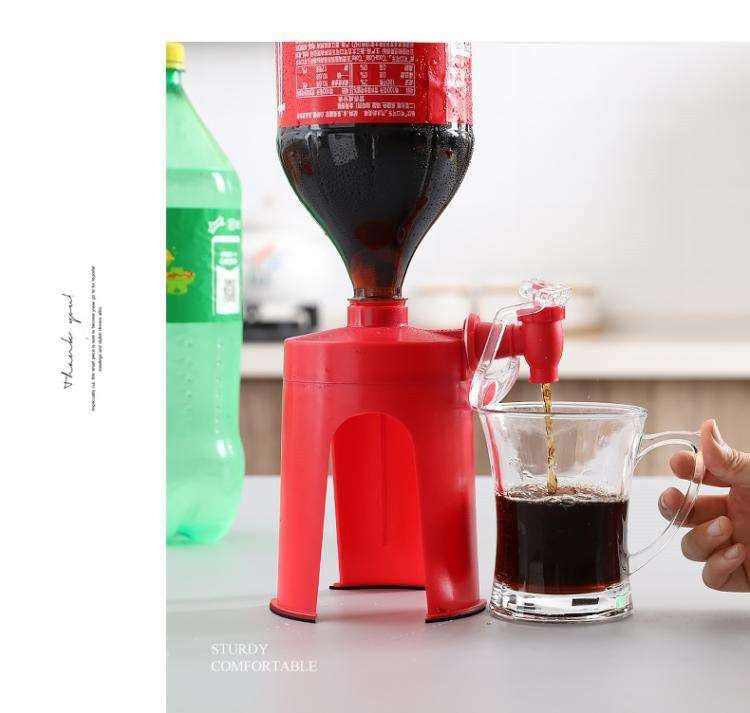 Second-generation creative hand-pressed Coke bottle inverted drinker carbonated beverage inverter home beverage machine Coke machine