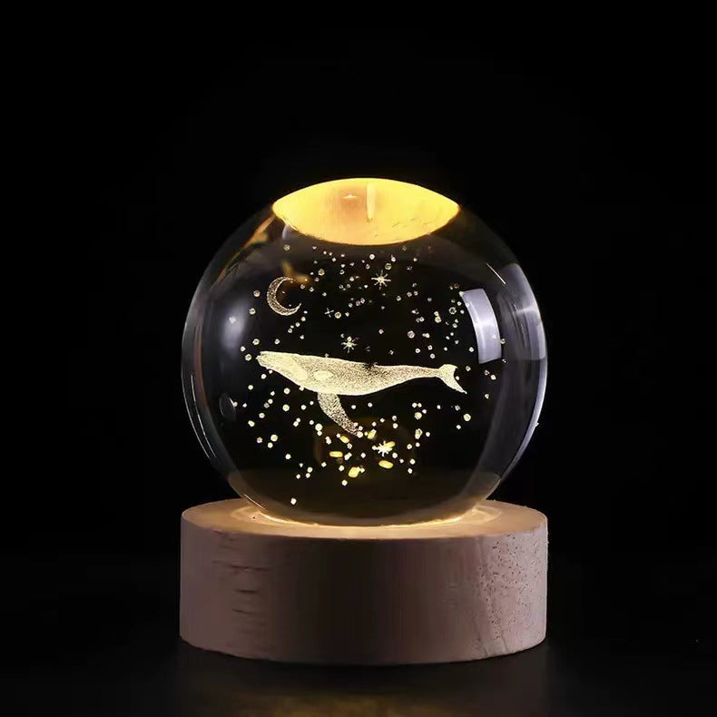 Luminous crystal ball ornaments crystal ball night light classmates and friends graduation Valentine's Day holiday gift manufacturers wholesale