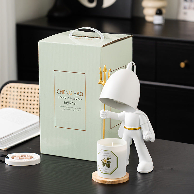 Robot aromatherapy wax melting lamp living room bedroom fragrance gift decoration fireless essential oil aromatherapy lamp bedside night light