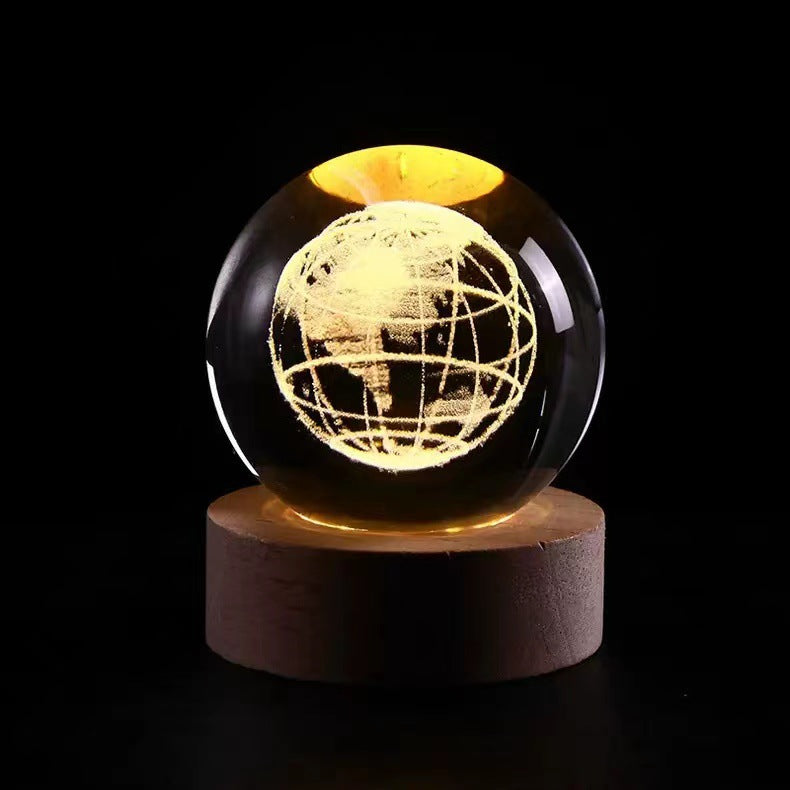 Luminous crystal ball ornaments crystal ball night light classmates and friends graduation Valentine's Day holiday gift manufacturers wholesale
